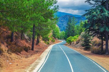Beautiful road in Cyprus