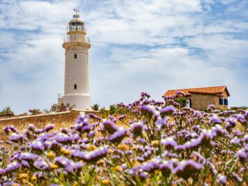 Cyprus by car lighthouse near Paphos