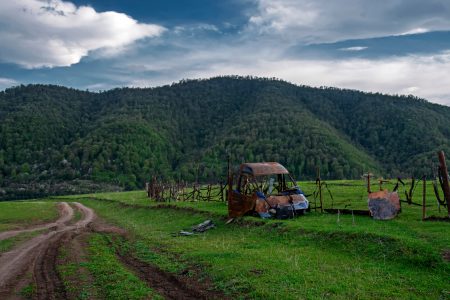 Bad road in Armenia