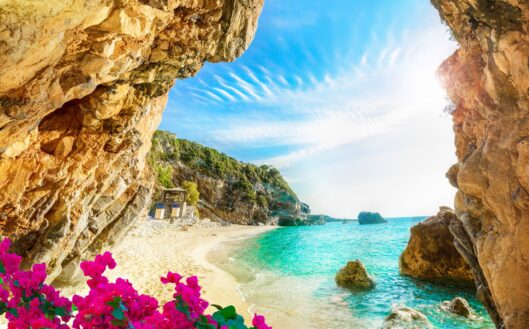 Пляж на острове Корфу