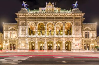 Венская государственная опера ночью