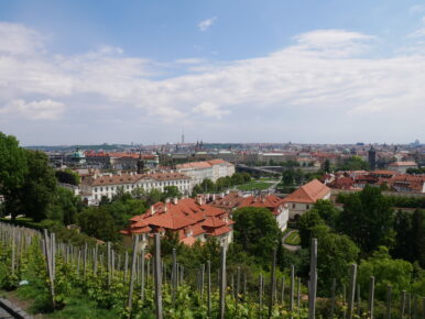 Вид на Прагу с высоты