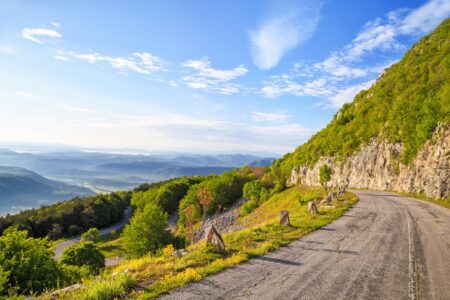 Mountain road in Bulgaria