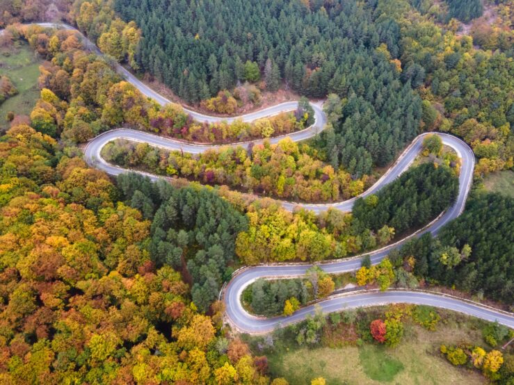 Mountain roads in Bulgaria