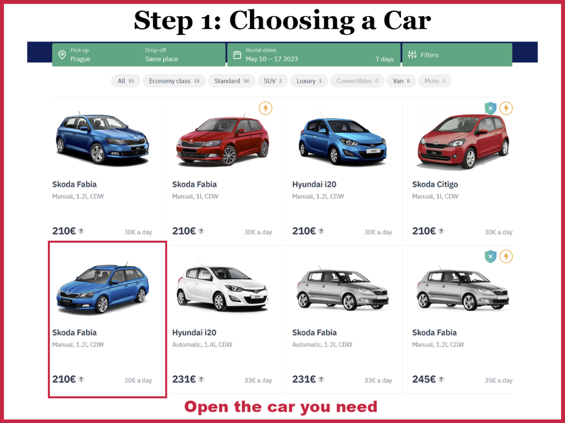 Car rental in Prague and the Czech Republic. Only TRUTH, full instructions