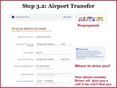 How to book a transfer in Cyprus