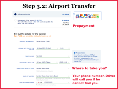 How to book a transfer in Bulgaria