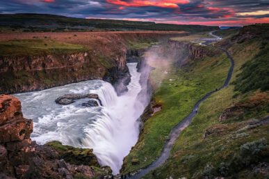 Водопад Гюдльфосс в Исландии экскурсия