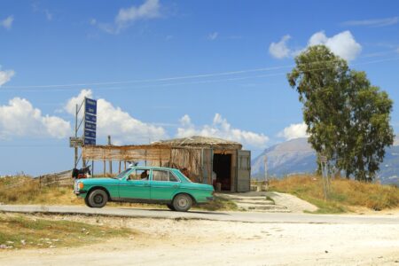 Old car in Albania