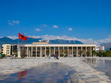 Central square of Tirana