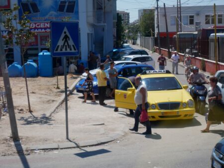 Taxi in small towns in Albania